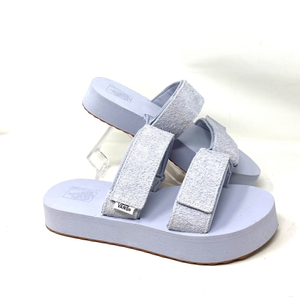 🔥HOT SALE🔥VANS Cayucas Mega Platform Gray Women’s Suede Sandals VN0A4U1XUNY